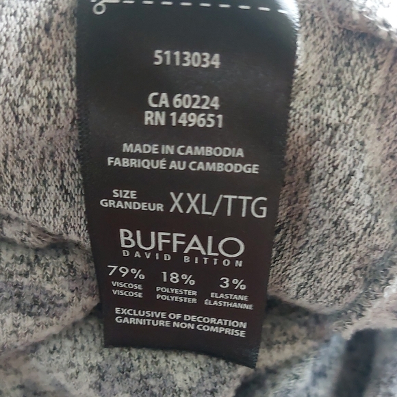 Buffalo David Bitton Gray Patterned Sweatshirt - Picture 9 of 9